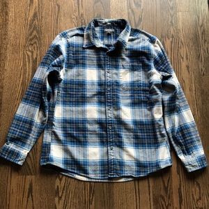 Eddie Bauer classic fit plaid flannel shirt size L